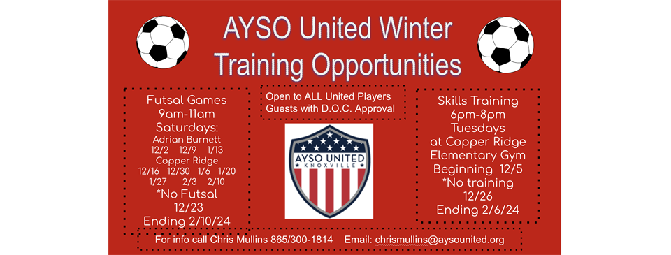 AYSO UNITED WINTER FUTSAL PROGRAM
