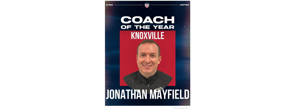 Knoxville AYSO United Coach of the Year!