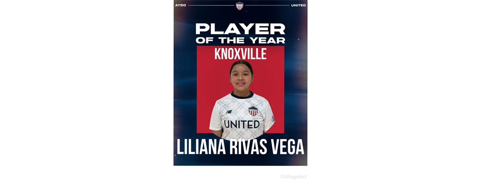 Knoxville AYSO United Player of the Year!